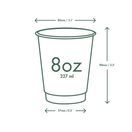 Vegware VDW-W08 8oz Double Wall White Cup additional 3