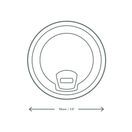 Vegware C96F-SP 96-Series PLA Sipping Lid additional 3