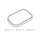Vegware SLID-7X5P Rectangular Kraft Paper Lid additional 3