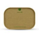 Vegware SLID-7X5P Rectangular Kraft Paper Lid additional 1