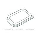 Vegware SLID-7X5 Rectangular PLA Lid additional 2
