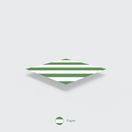 Vegware PS06-GS Standard Green Stripe 6mm Paper Straw additional 4