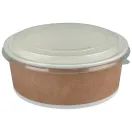 Colpac Recyclable Kraft Salad Pots With Lid Large 550ml / 20oz 10345 additional 3