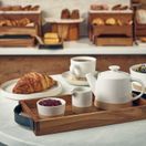 GenWare Acacia Wood Serving Tray with Metal Handles 32.5 x 17.5cm additional 3