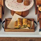 GenWare Acacia Wood Serving Tray with Metal Handles 32.5 x 17.5cm additional 2