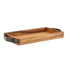 GenWare Acacia Wood Serving Tray with Metal Handles 32.5 x 17.5cm additional 1