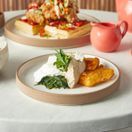 GenWare Kava White Stoneware Raw Wall Presentation Plate 20cm additional 2