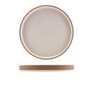 GenWare Kava White Stoneware Raw Wall Presentation Plate 25cm additional 1