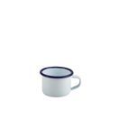 Enamel Mug White With Blue Rim 12cl/ 4.2oz additional 1