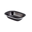 Enamel Pie Dish Black with White Rim 20cm additional 1