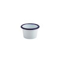 Enamel Ramekin White with Blue Rim 7cm Dia 90ml/ 3.2oz additional 1