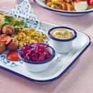 Enamel Ramekin White with Blue Rim 7cm Dia 90ml/ 3.2oz additional 2