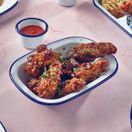 Enamel Rectangular Pie Dish White &amp; Blue 20cm additional 2