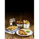 Enamel Wide Rim Plate White &amp; Blue 24cm additional 2