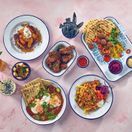 Enamel Wide Rim Plate White &amp; Blue 26cm additional 3