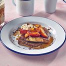 Enamel Wide Rim Plate White &amp; Blue 26cm additional 2