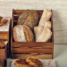 GenWare Acacia Wood Angled Crate GN 1/2 additional 3