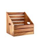 GenWare Acacia Wood Angled Crate GN 1/2 additional 1