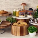 GenWare Acacia Wood Straight Sided Bowl 22.5 x 12cm additional 4