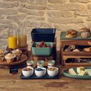 GenWare Melamine Green Jute Square Buffet Bowl 25cm additional 4