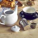 Genware Porcelain Teapot with Infuser 45cl/ 15.75oz additional 3