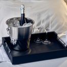 GenWare Solid Black Butlers Tray with Metal Handles 45 x 33cm additional 3