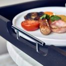 GenWare Solid Black Butlers Tray with Metal Handles 65 x 49cm additional 4