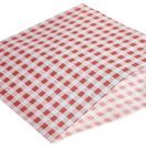 Greaseproof Paper Bags Red Gingham Print 17.5 x 17.5cm additional 1