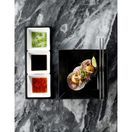Luna Stoneware Black Square Plate 18cm/ 7" additional 2
