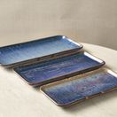 Terra Porcelain Aqua Blue Narrow Rectangular Platter 27 x 12.5cm additional 2