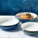 Terra Porcelain Aqua Blue Two Tone Coupe Bowl 20.5cm additional 3