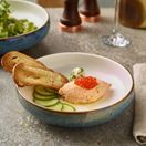 Terra Porcelain Aqua Blue Two Tone Coupe Bowl 20.5cm additional 4