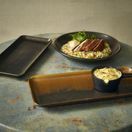 Terra Porcelain Black Narrow Rectangular Platter 31 x 14cm additional 3