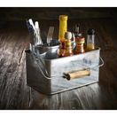 Galvanised Steel Rectangular Table Caddy 24.5x15.5x12.5cm additional 2