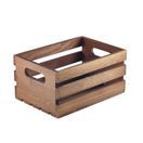 Genware Dark Rustic Wooden Crate 21.5x15x10.8cm additional 1