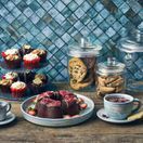 Genware Slate 2-Tier Cake Stand 20/25cm additional 2