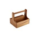 Medium Dark Wood Table Caddy additional 1