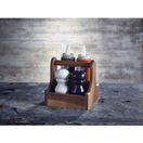 Small Dark Wood Table Caddy additional 2