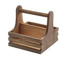 GenWare Small Rustic Wooden Table Caddy additional 1