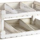 White Wash Wooden Display Crate Stand additional 2