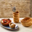 GenWare Olive Wood Rustic Cutlery Holder additional 3
