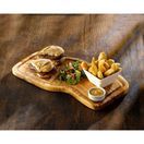 Olive Wood Serving Board With Groove 40 x 21cm+/- additional 2
