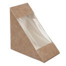 Colpac Recyclable Kraft Front-Loading Sandwich Wedges With PLA Window additional 1