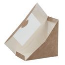 Colpac Recyclable Kraft Front-Loading Sandwich Wedges With PLA Window additional 4