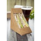 Colpac Recyclable Kraft Front-Loading Sandwich Wedges With PLA Window additional 7
