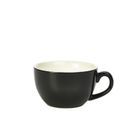 Genware Porcelain Black Bowl Shaped Cup 25cl/ 8.75oz additional 1