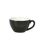 Genware Porcelain Black Bowl Shaped Cup 34cl/ 12oz additional 1