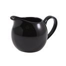 Genware Porcelain Black Jug 14cl/ 5oz additional 1