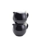 GenWare Porcelain Black Teapot with Stainless Steel Lid &amp; Infuser 50cl/ 17.6oz additional 3