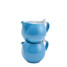 GenWare Porcelain Blue Teapot w/ Stainless Steel Lid &amp; Infuser 50cl/ 17.6oz additional 3